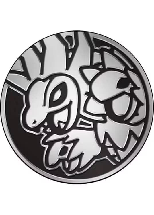 Hydreigon Pokemon mønt (Sølv - Mirror Holo) - Almindelig