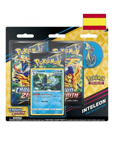 POKEMON CROWN ZENITH PIN COLLECTION INTELEON - ESP