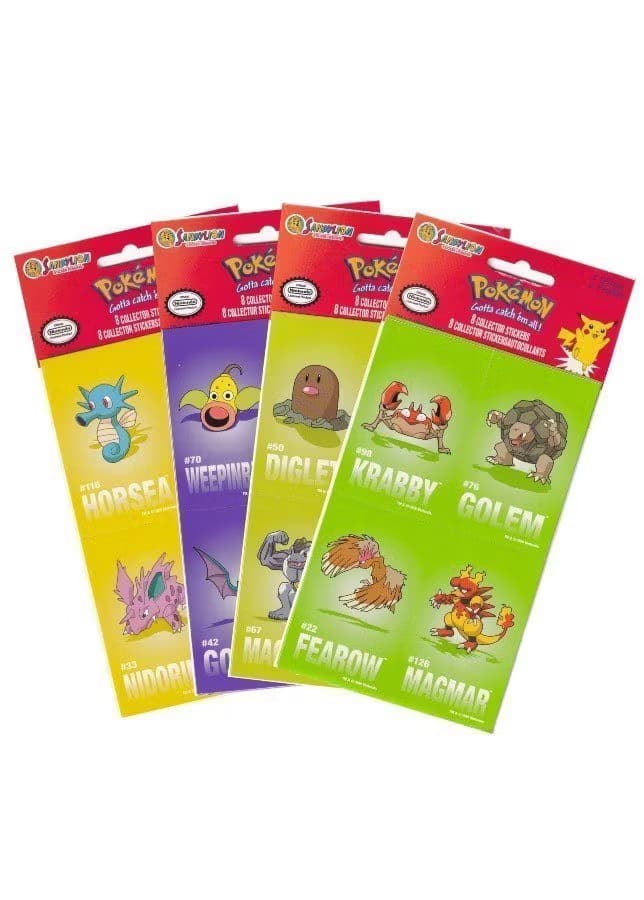 Pokémon klistermærker (8 stk.) - Sandylion collector stickers