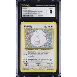 Chansey (CLV 015) Pokémon Trading Card Game Classic — CGC 9