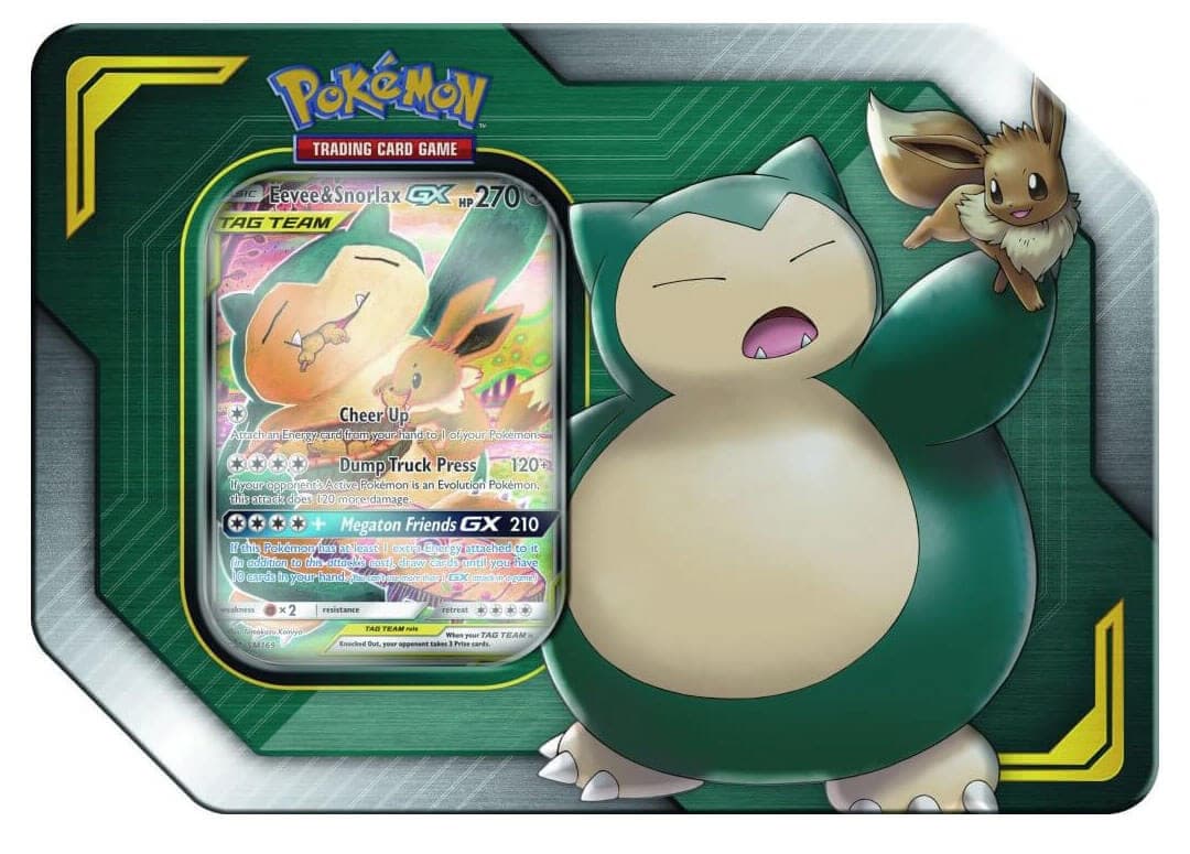 Pokemon - Tag Team Eevee & Snorlax GX Tin — Inglés