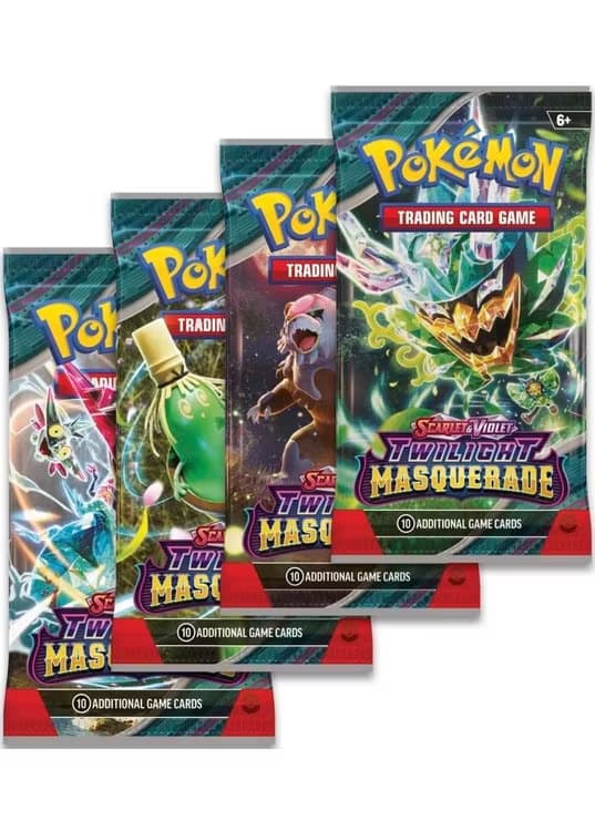 Booster Pack full artwork set (4 stk.) fra SV06 Twilight Masquerade — Inglés