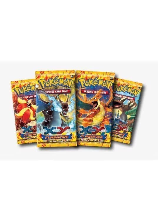 Booster Pack full artwork set (4 stk.) fra XY Flashfire. — Inglés