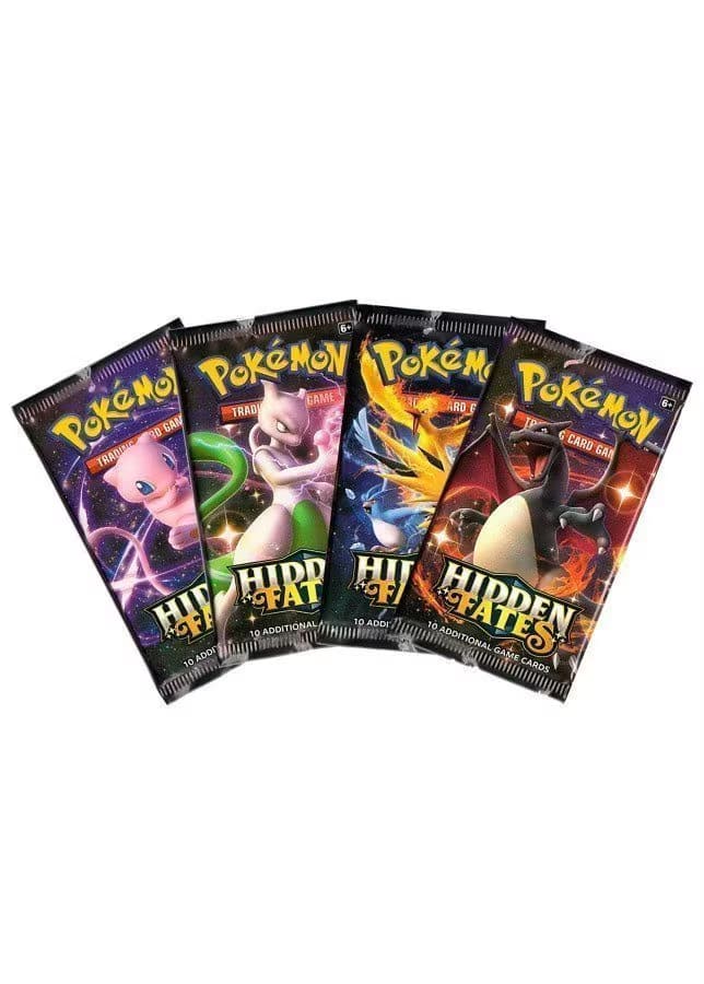 Booster Pack full artwork set (4 stk.) fra S&M Hidden Fates — Inglés