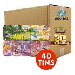 Pokémon Mega: 30th Celebration Mini Tin Sealed Case (40 Tins) (ENG)