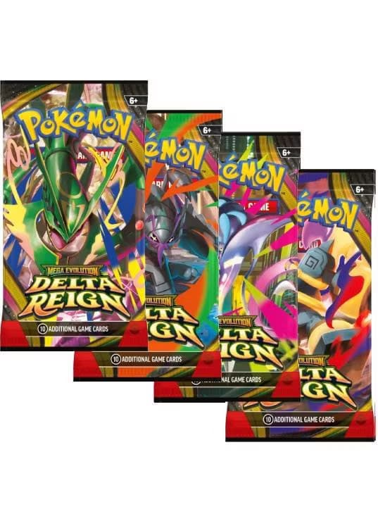 [FORUDBESTILLING] Booster Pack full artwork set (4 stk.) fra ME06 Delta Reign — Inglés