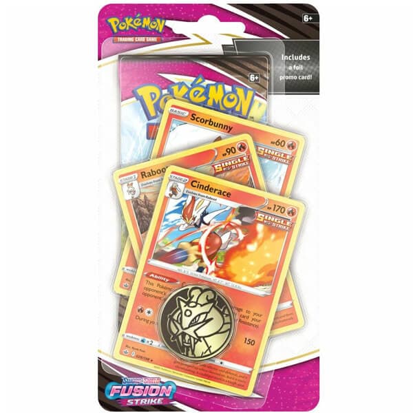 Pokemon Fusion Strike Premium Checklane - Cinderace — Inglés