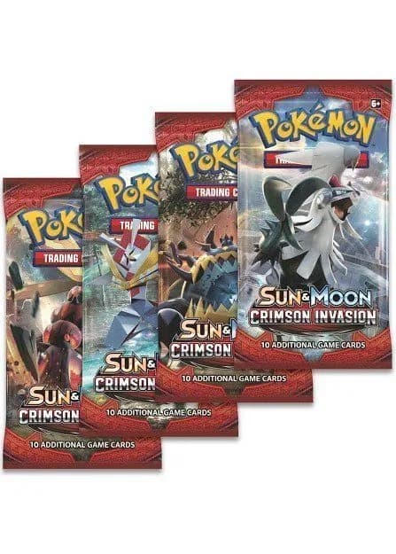 Booster Pack full artwork set (4 stk.) fra S&M Crimson Invasion — Inglés