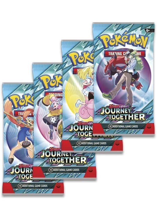 Booster Pack full artwork set (4 stk.) fra SV09 Journey Together — Inglés